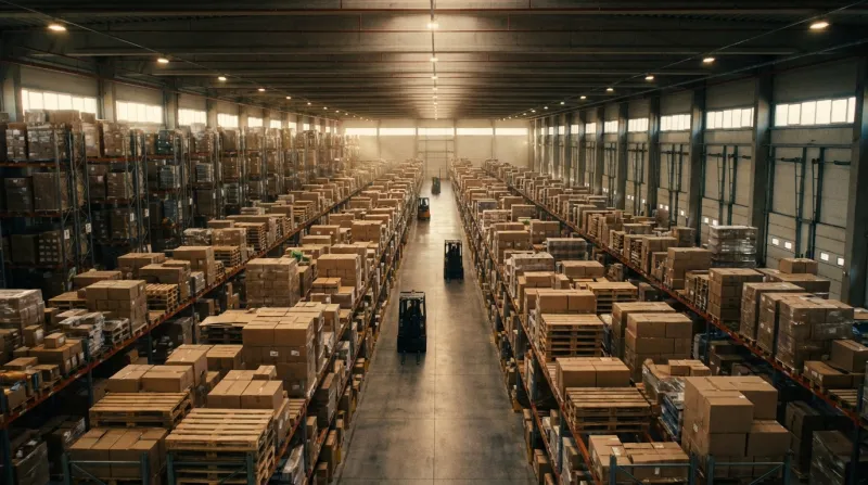 Large warehouse full of FreshCore orders ready to ship
